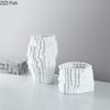 Geometric Building Blocks Style Vase Minimalist Flower Pot Table Decoration Flower Arrangement Floral Vases Room Aesthetic Decor