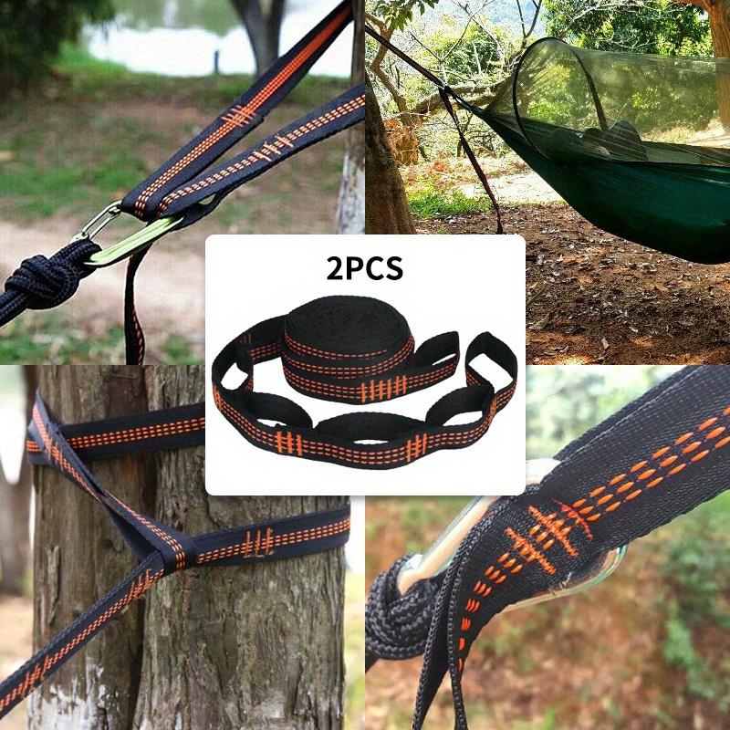 2 Stück Hochbelastbare Hängemattengurte Verstärkter Baumaufhängegurt für Outdoor-Camping Sicherheit und Komfort mit Hoher Tragfähigkeit