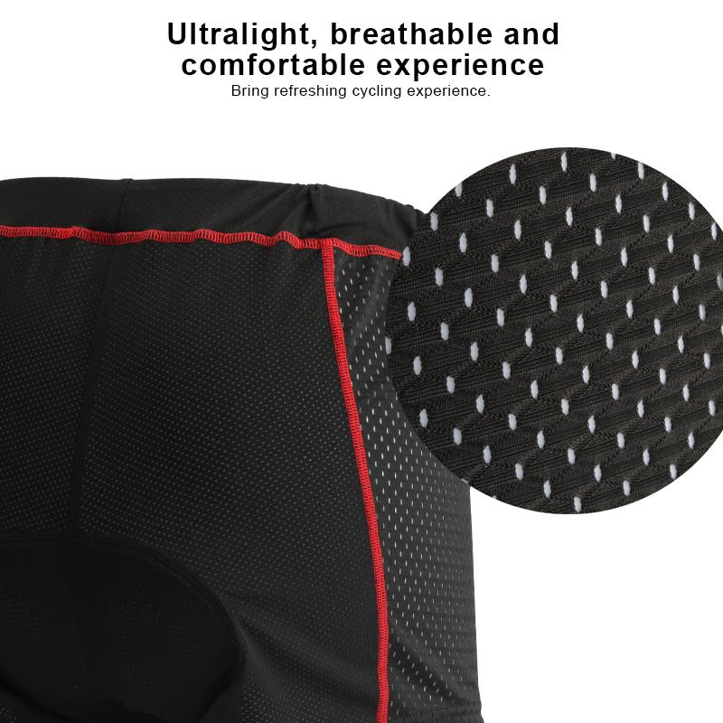 Radlerhose, atmungsaktive Mesh-Unterwäsche, 5D-Gel-Pad, stoßfeste Rennrad-Unterhose, MTB-Fahrradunterwäsche, Sommer für Herren