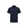 Li Ning Polo Shirts Men's Ink Blue Polo Collar Moderate Straight Fit APLS227-2