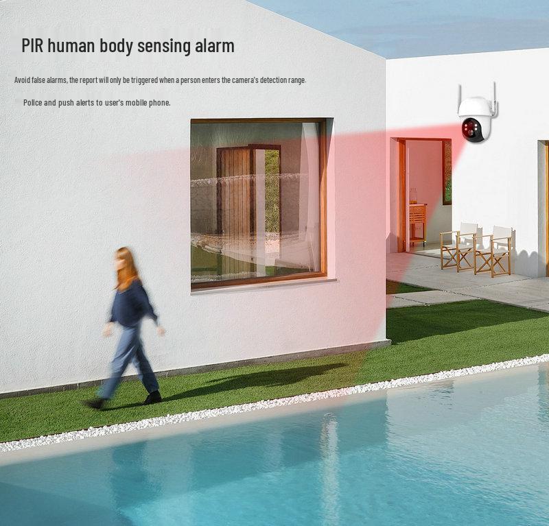 Solar-Powered PTZ WiFi Surveillance Camera with Low Power Consumption and Mobile Remote Access