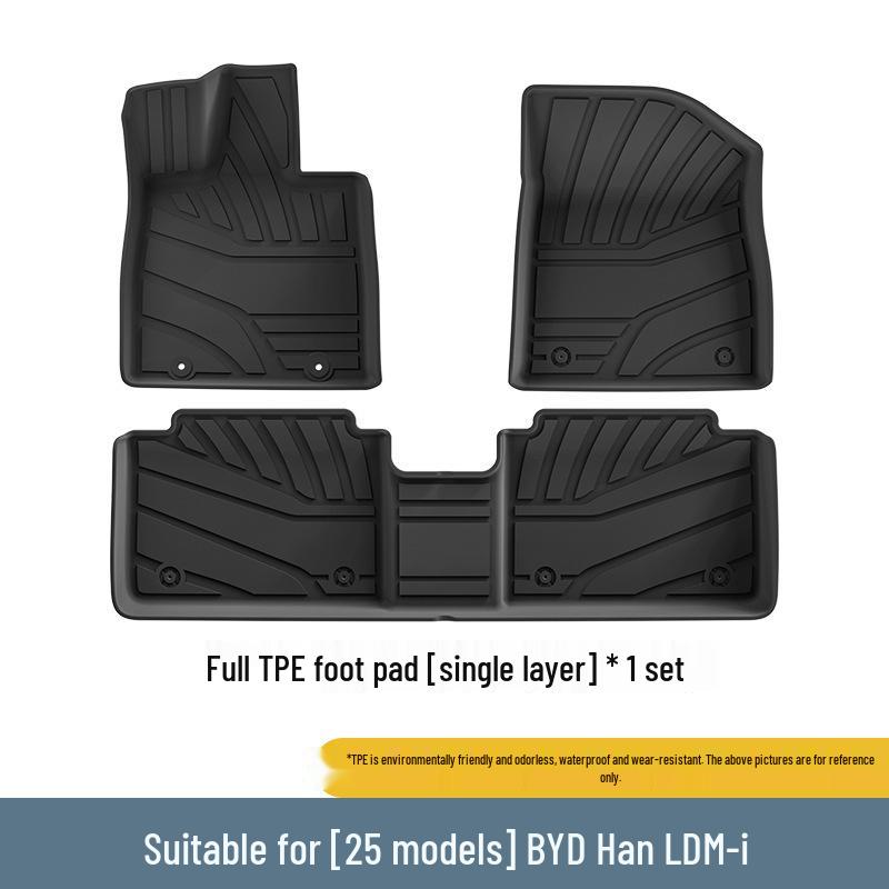 Eco-Friendly TPE Floor and Trunk Mats for 25 BYD Han L DM-i Models