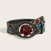 Elegant Retro American Women's Leather Belt - Versatile and Fashionable Accessory.
