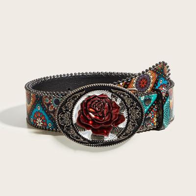 Eleganter Retro Amerikanischer Damen-Ledergürtel - Vielseitiges und Modisches Accessoire.
