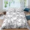 French Bulldog Duvet Cover Set Cute Animal Modern Decorative 3 Piece Bedding Set With 2 Pillowcase Dog Pattern Comforter Covers