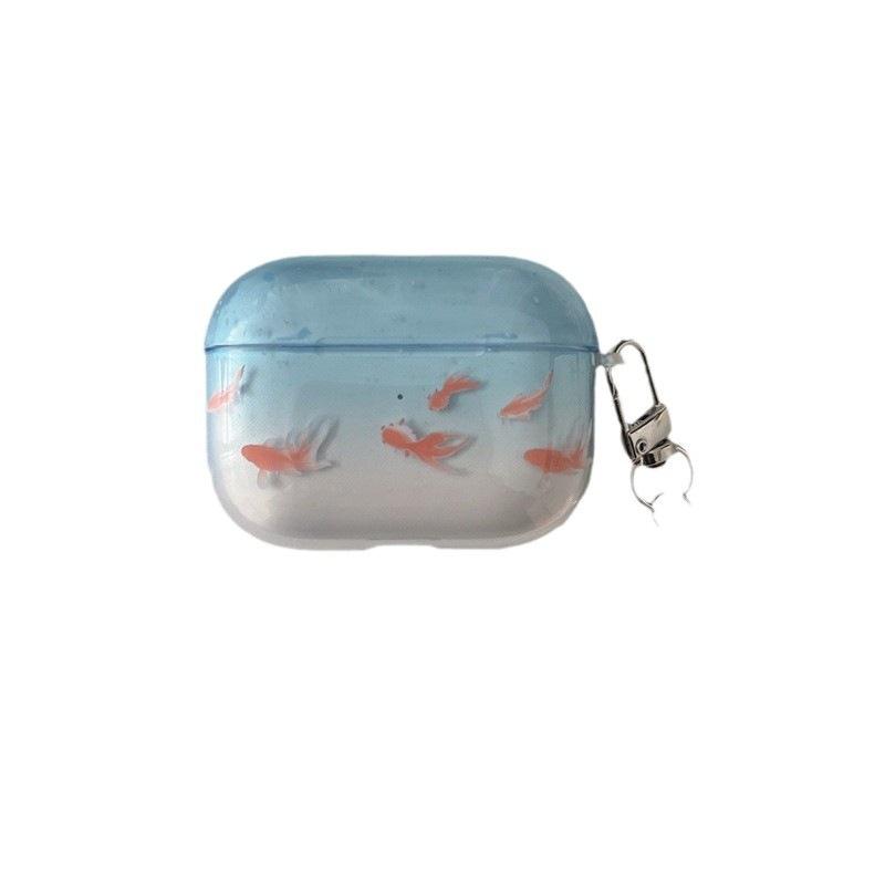 Cute Goldfish Pendant AirpodsPro1 Earphone Case for Apple 1/1/1 Generation Wireless Bluetooth Case New