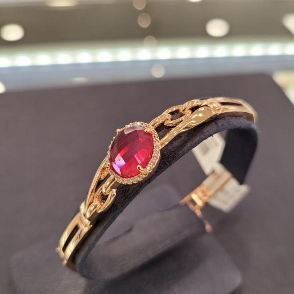 Atria Crystal Red Oval B Bracelet JTOBAFR0047PKF
