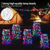 200LED Wire String Fairy Light Solar Firework Lights Outdoor Waterproof Solar Lawn Lamp for Villas Gardens Paths Party Decor