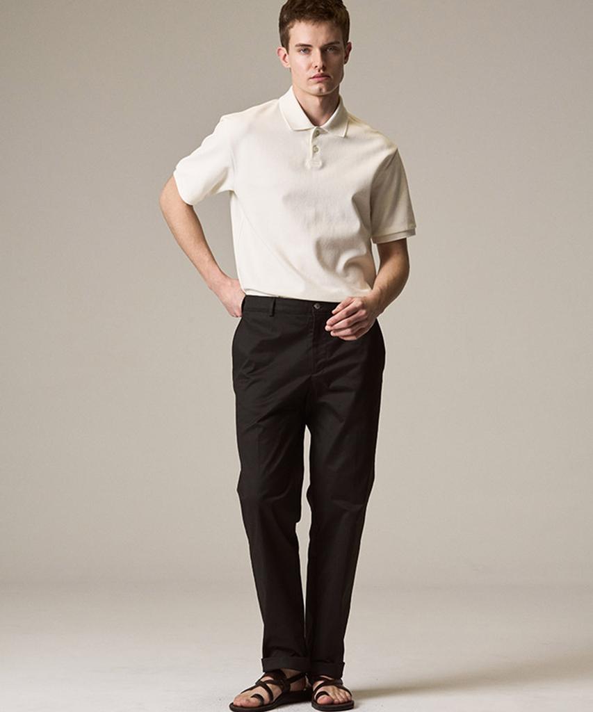 Laijeuaenbillou [Authentic] Authentic Supima 265 Regular Straight Chino Pants Black
