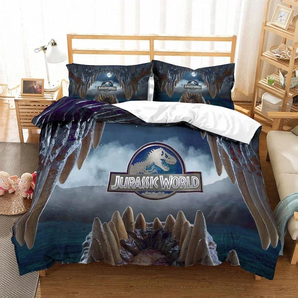 3D Print Jurasic Dinosaur Beding Set 3D Printed Suitable for Bedrom Soft Duvet Cover Set With Pilowcases Children Kids Home Textile
