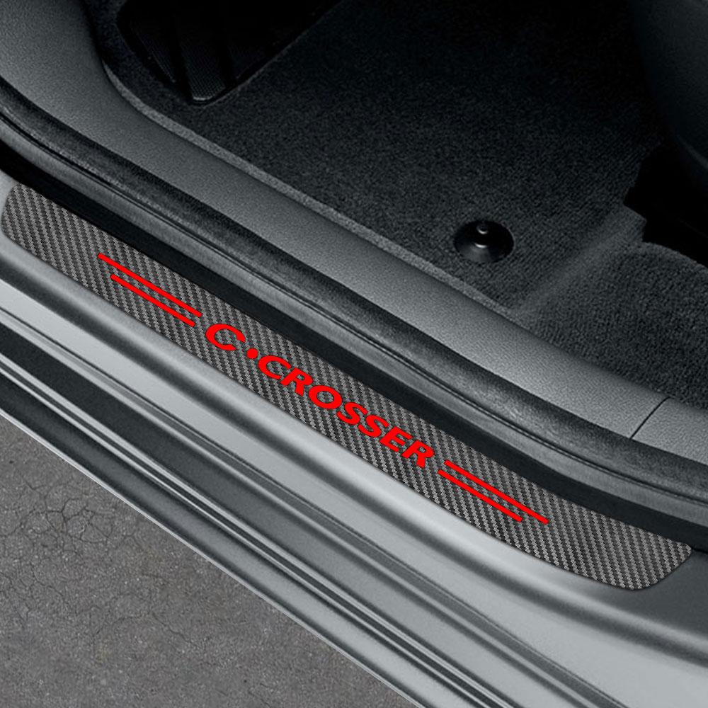 4PCS Car Sill Stickers For C1 C2 C3 C4 C4L C5 C6 C8 C-ELYSEE VTS Xsara C-Crosser Berlingo Jumpy Nemo Picasso Accessories