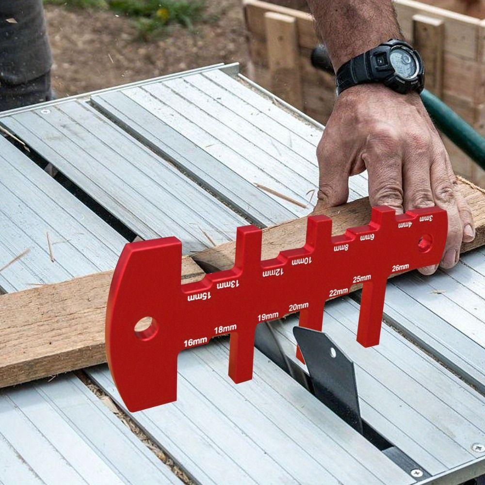 Aluminum Construction Table Height Gauge Solid Standing Precise Measurement Woodworking Measuring Tools Compact Design