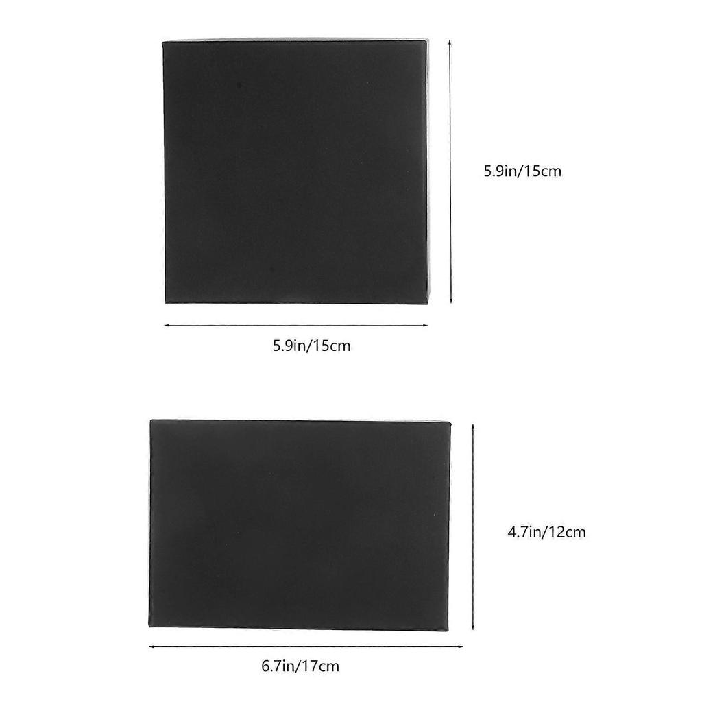Black Wrapping Box Gift Box Rectangular Shape Elegant Design For Christmas And Valentine's Day 4Pcs