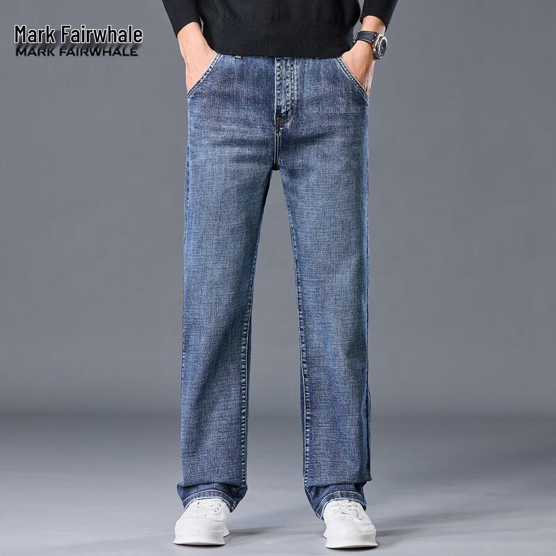 Mark Fairwhale Men's Straight Fit Washed Jeans