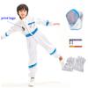 Halloween Astronaut Cosplay Costume Kids Boy Girl Jumpsuit Cartoon Space Party Spaceman Outfit White Spacesuit Bodysuit Clothing