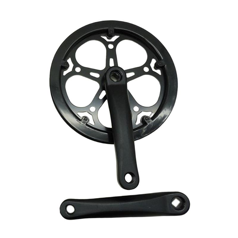 Chainring, Crank Arm, Single Crankset, Double Cover, Hollow Aluminum Alloy, Lightweight,