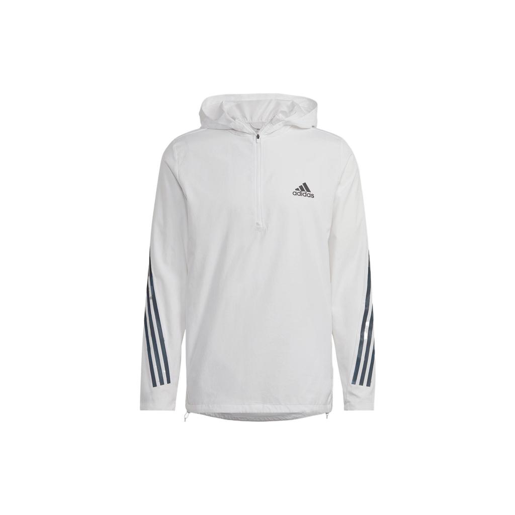 Adidas Run Icons Jacket With Logo Men Outerwear White HN2877