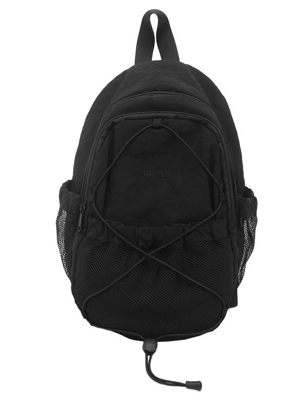 Casual Travel Nylon Drawstring Backpack With Color Block Splicing For Womens Hiking And Day Trips