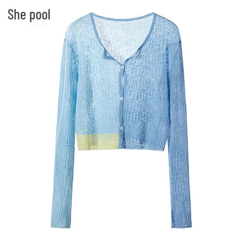 Shechi Women s Color Block Knit Cardigan XL