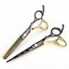 Cherry Blossom Professional Hairdressing Scissors - Black Gold, Straight & Thinning Options, 7 Colors Available.