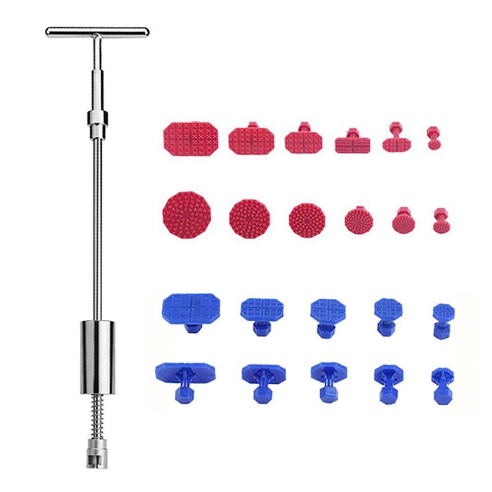 Car Dent Puller T Dent Repair Tool Auto Body Suction Cup Tool Slide Hammer Reverse Hammer Puller Tabs for Car Dent Ding Remover