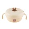 316 Stainless Steel Rice Bowl Children Tableware Anti-scald Food Container With Cutlery Double Handle Kid Feeding Bowl