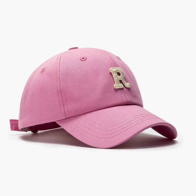 Summer Letter Women's Outdoor Curved Eave Soft Top Baseball Cap Fashionable Simple Sun Shading Sun Protection Duckbill Cap Men