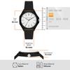 Armani Exchange Three-Hand Black Silicone Watch
