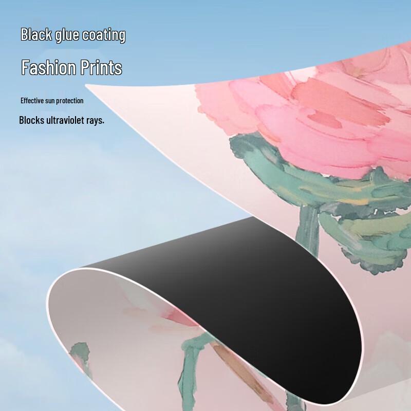 Pink Peony Automatic UV Protection Sun & Rain Umbrella