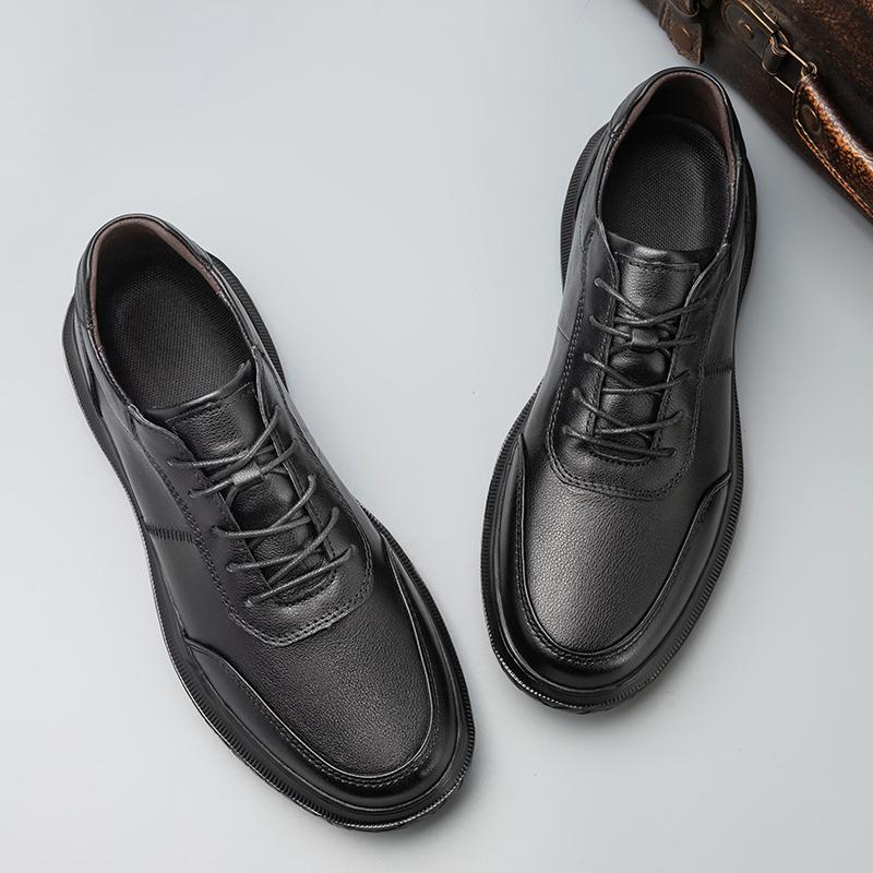 Fashion Man Genuine Leather Men's Walking Shoes New Male Casual Shoes Lace-Up Breathable Skate Shoes Men Luxury Brand High Top Sneakers