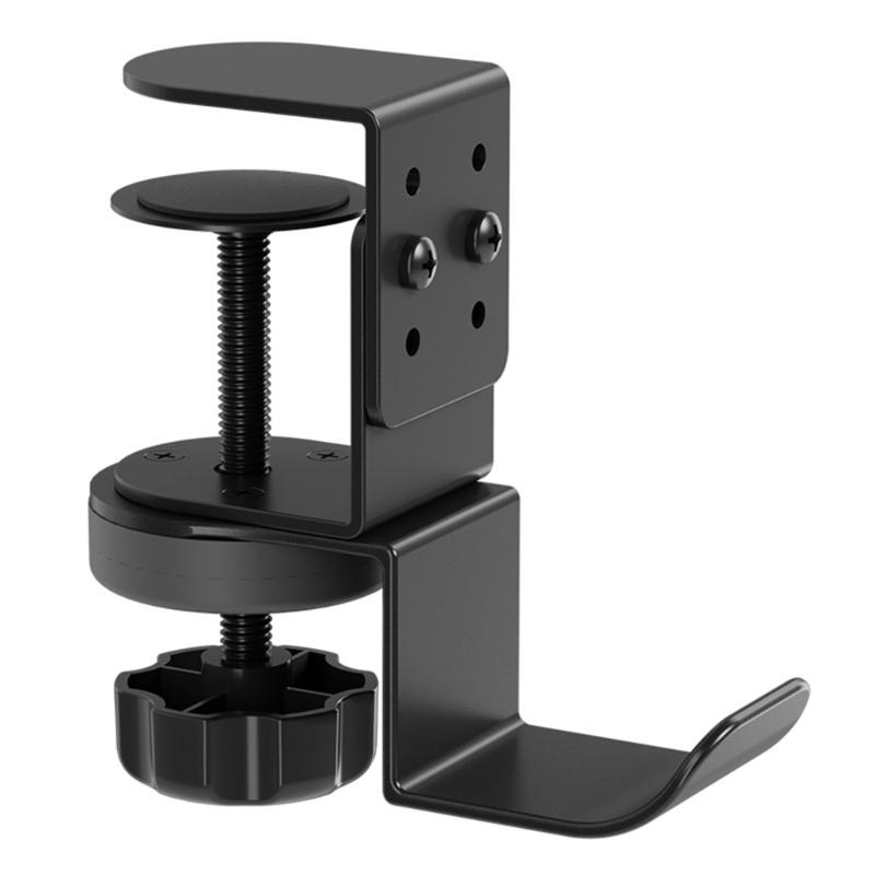 

Space Saving 360°Rotating Hook Mount Headphone Stand Hanger For Earphones Bags And Accessories Easy Installation 1