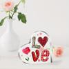 1pc Romantic Heart-Shaped Acrylic Love Decoration, Art Deco Style Figurine, Valentine's Day Gift for Wife, Wedding Anniversary Desk Ornament