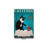 Metal Tin Sign Vintage Anime Animal Black Cat Poster Shabby Wall Plate Signs Crafts Garage Home Decor Plaques Tinplate Painting
