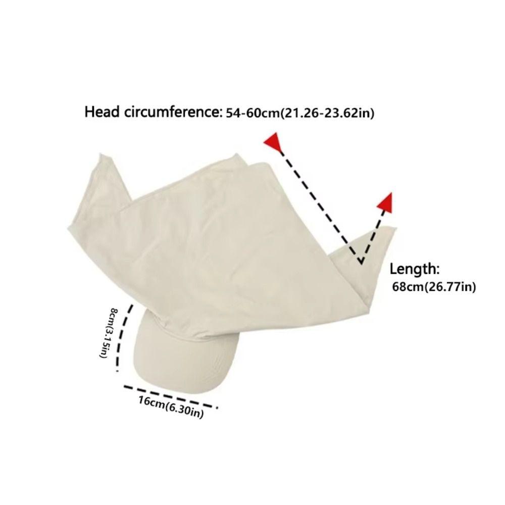 Retro Solid Color Headscarf Baseball Cap Nylon Baseball Hat Sunscreen Beach Hats Sun Cap Sunscreen Hat Peaked Cap Girl