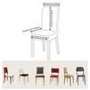 4/8 PCS Elastic Solid Color Adjustable Chair Seat Cover Spandex Stretch Slipcovers For Home Kitchen Dining Room Wedding Banquet