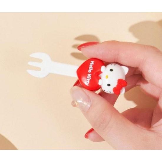 BoFriends Sanrio Hello Kitty Lunch Box Dessert Pork Pick Licensed Set of 6, a Popular Character In Korea