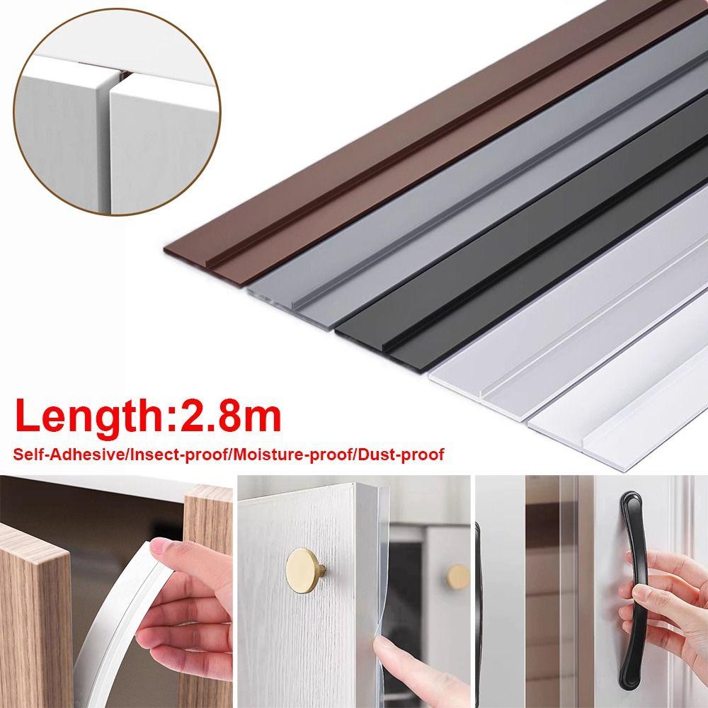 Self-Adhesive Cabinet Door Dust Strips 2.8M Gap Filling Strip New Wardrobe Seal  Moisture-proof