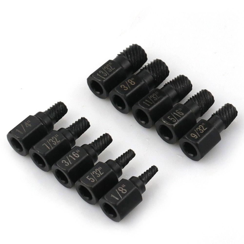 

10Pcs Black Hexagonal Screw Durable Nut Extractor New Bolt Removal Tool Hollow hexagon socket