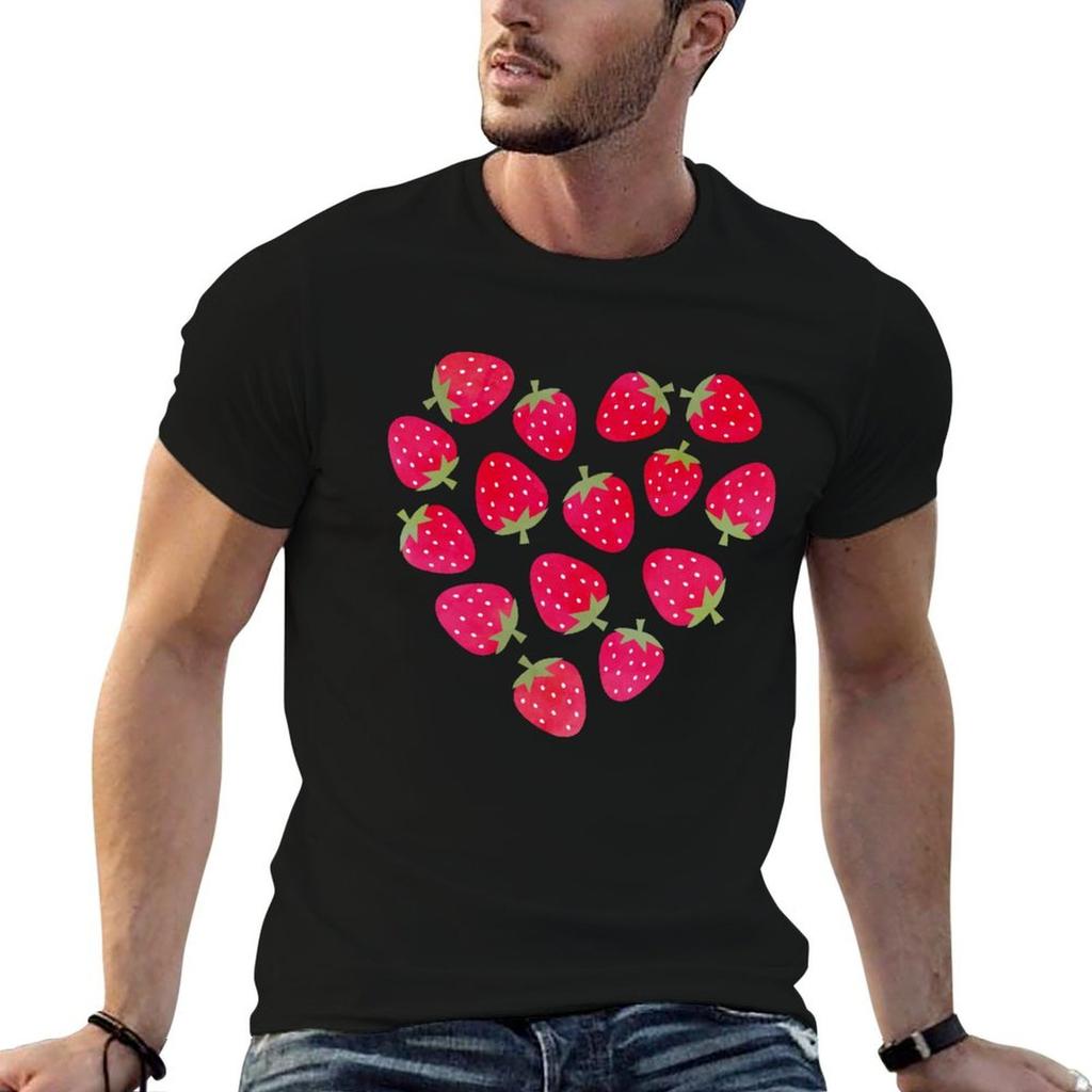 Strawberries and Chocolate TShirt t shirts for Unisex graphic vintage t shirt personalised Unisex t shirt heavy cotton Tshirt