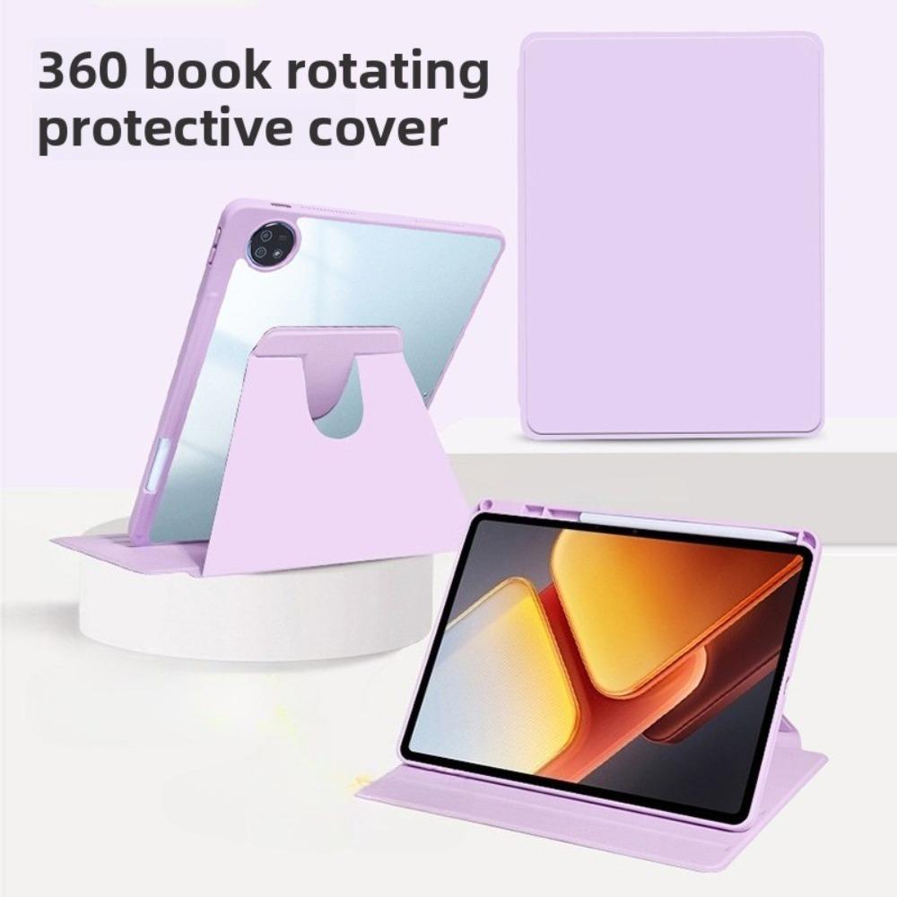 For ViVoPad SE Case Rotating 360 Leather Stand Cover for Pad5Pro Air Acrylic Book Style 12.13 Inch