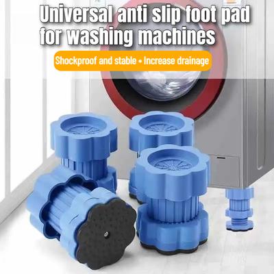 1-10PCS Almohadillas para Pies de Lavadora de Altura Ajustable Universal Antivibración Base de Refrigerador Almohadilla Fija Antideslizante Soportes