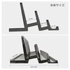 GemRich Vertical Laptop PC Stand with Tablet Storage for MacBook and Stylish Acrylic Clear Black Stand, iPad, Pro, Air, 3-Slot