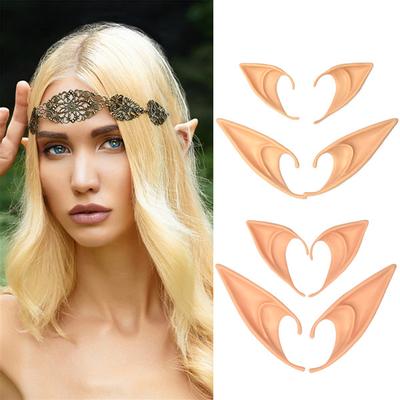 1 paar Halloween Party Elven Elf Oren Puntige Anime Fairy Cospaly Kostuums Vampire Soft Christmas Party Masker