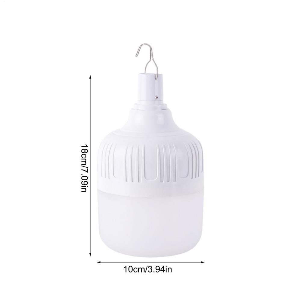 Portable USB Rechargeable LED Camping Lights Outdoor Emergency Bulb 3 Lighting Modes Waterproof Shell Light Bulb 170/220W
