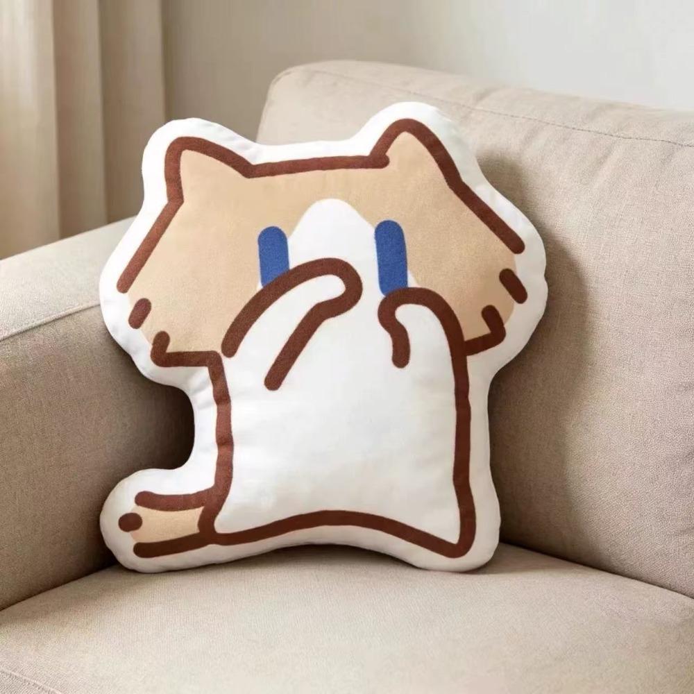 Sofa Decor Cat Plush Throw Pillow Home Ornament Cat Stuffed Pillow  Student