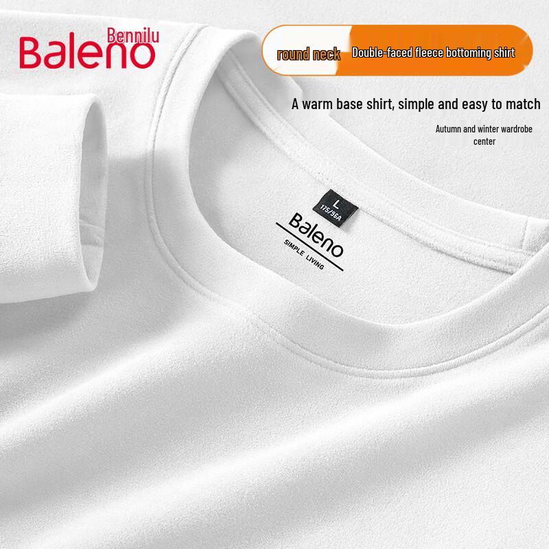 Baleno Herre Fleecefôret Langermet Base Layer T-skjorte