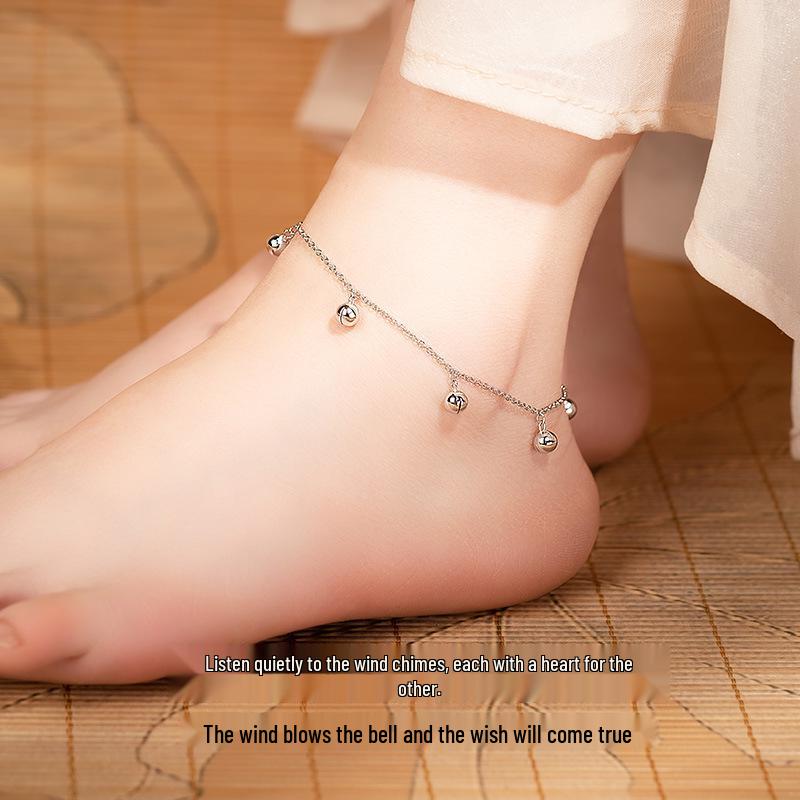 2025 New Hot Style: Elegant 925 Sterling Silver Bell Anklet - Full Body, Each Step a Melody - Perfect Gift for Girls