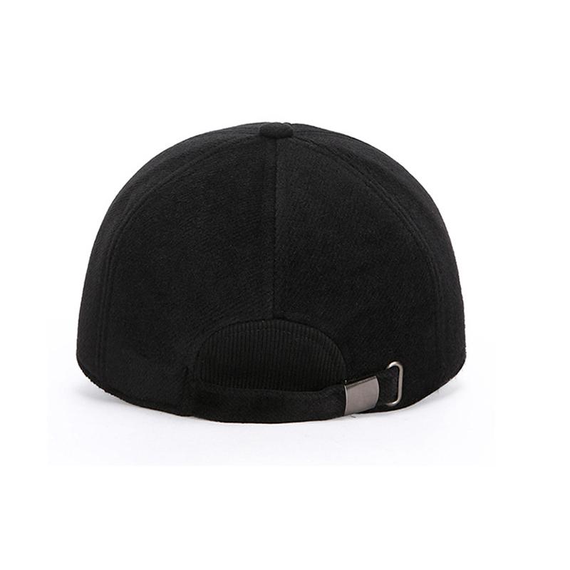 Winter Men's Hat Middle-Aged Baseball Cap Warm Dad Ear Cap Thick Woolen Hat