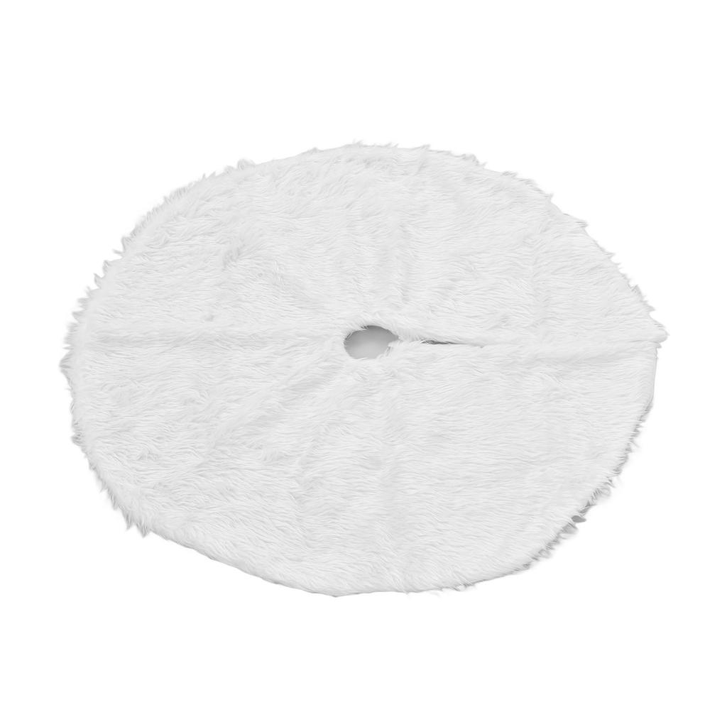 Weihnachtsbaumdecke Schneeweiße Weihnachtsbaummatte für X-mas Festliche Feiertagsparty Dekoration