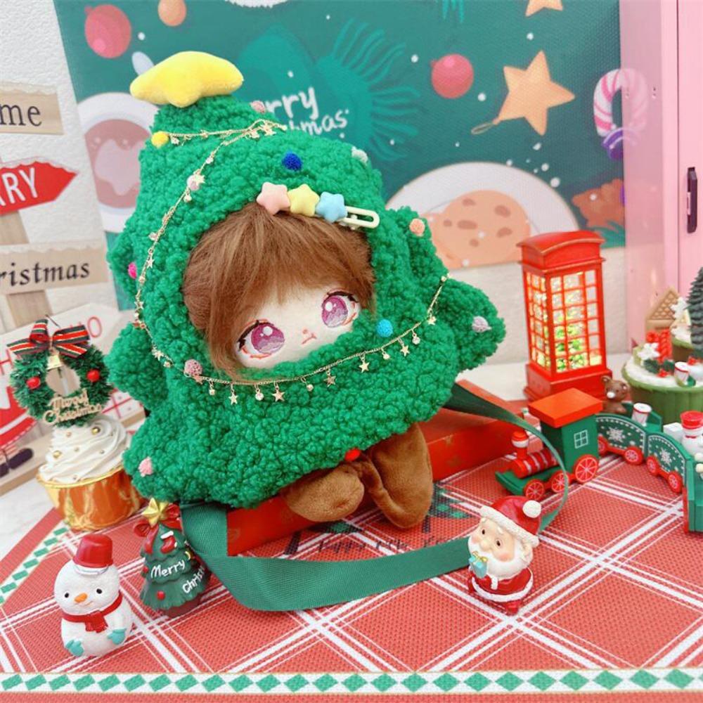 Crossbody 20CM Cotton Doll Clothes Christmas Tree Plush Toys Clothes  Doll Accessory